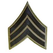 US Subdued Sergeant Cloth Badge