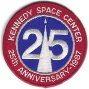 Kennedy Space Center 25th Anniversary Cloth Badge