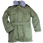 Czech Army Fur Lined Parka with Hood