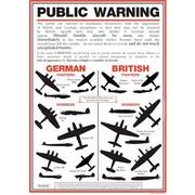 WW2 Aircraft Identification Poster