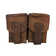 Vintage Leather Double Pouch