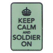 PVC Badge - Keep Calm and Soldier On