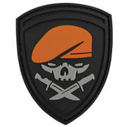 PVC Badge - Beret Skull and Knives