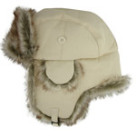 Fur and Canvas Cossack Hat