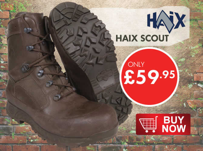 Haix brown army boots