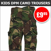 Kids DPM Camo Combat Trousers
