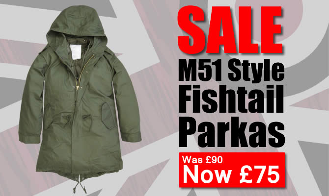 M51 Fishtail Parkas Reduced