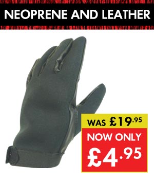 Neoprene and Leather Patrol Gloves
