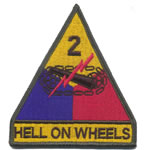 2nd Armoured Division (Hell on Wheels) Badge