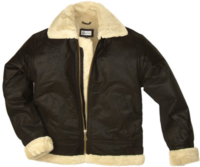 Fur Lined Leather Flying Jacket