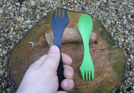 The fork and knife end