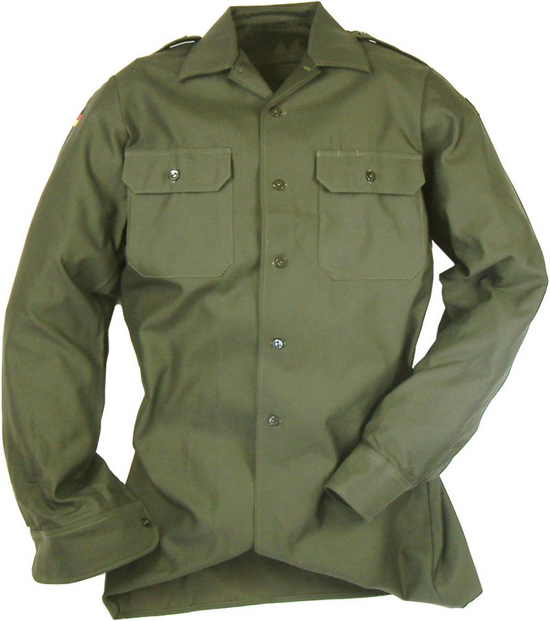 German Olive Green Shirt by German Army