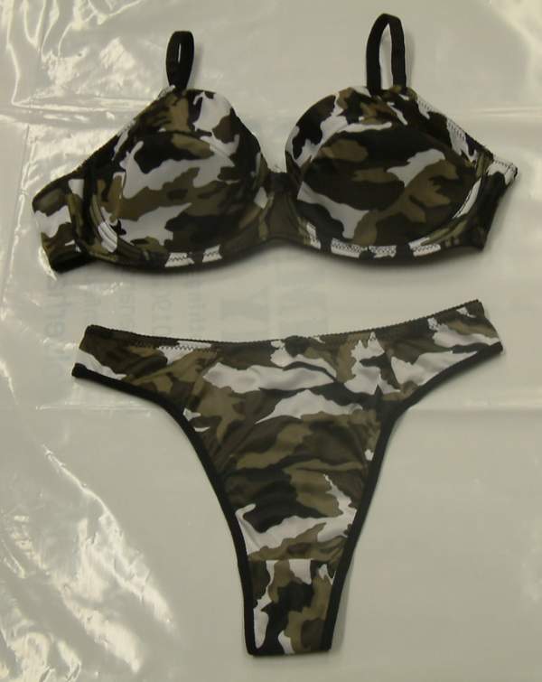 Camouflage Bra and Pants Set
