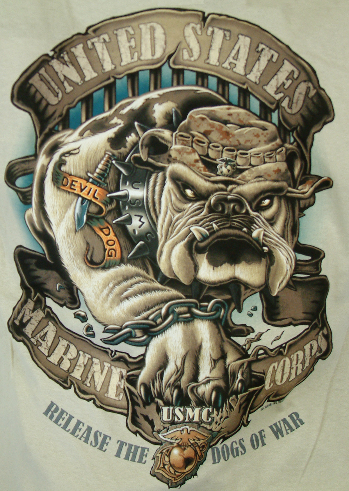 USMC Bulldog T-shirt
