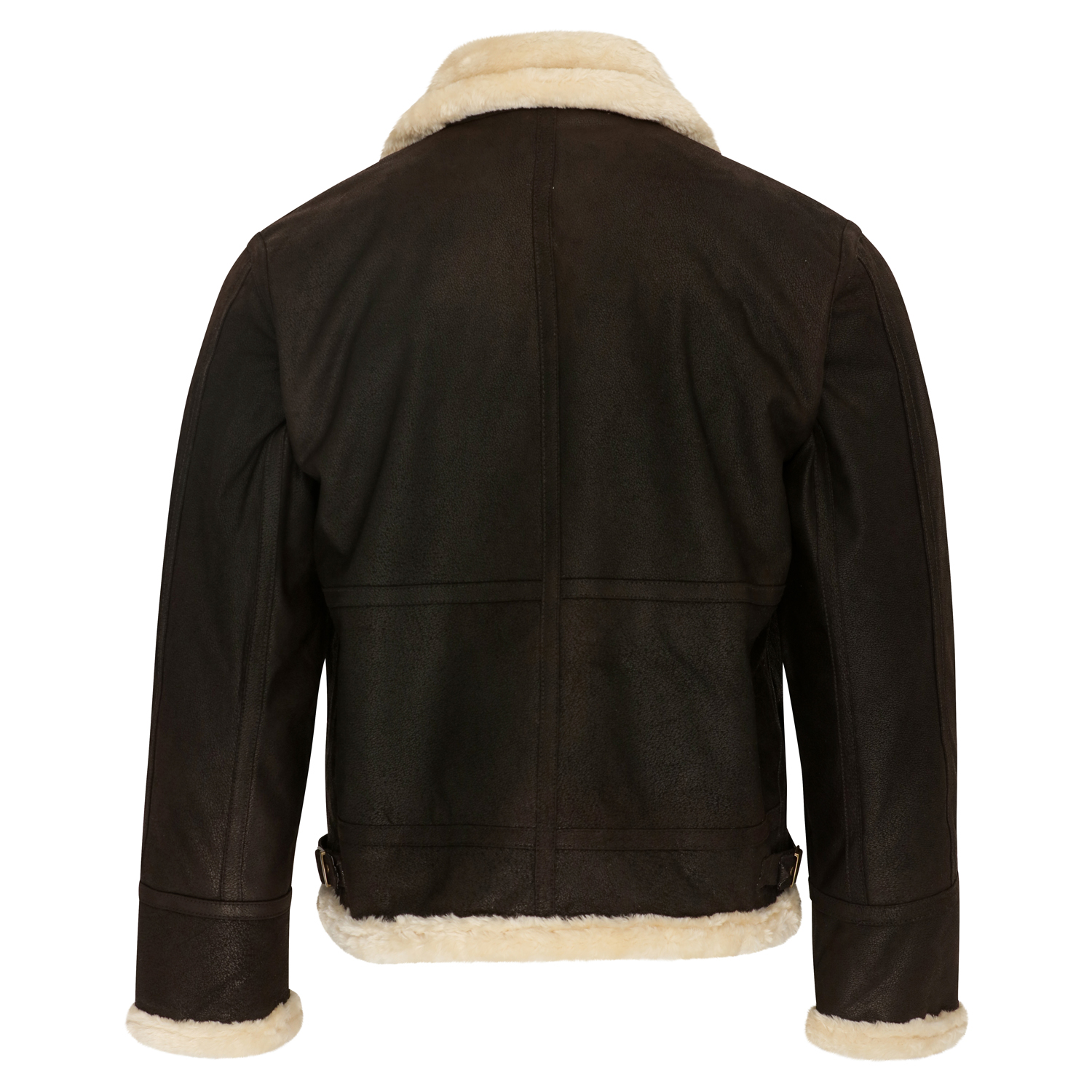 Fur Lined Leather Flying Jacket by Mean and Green