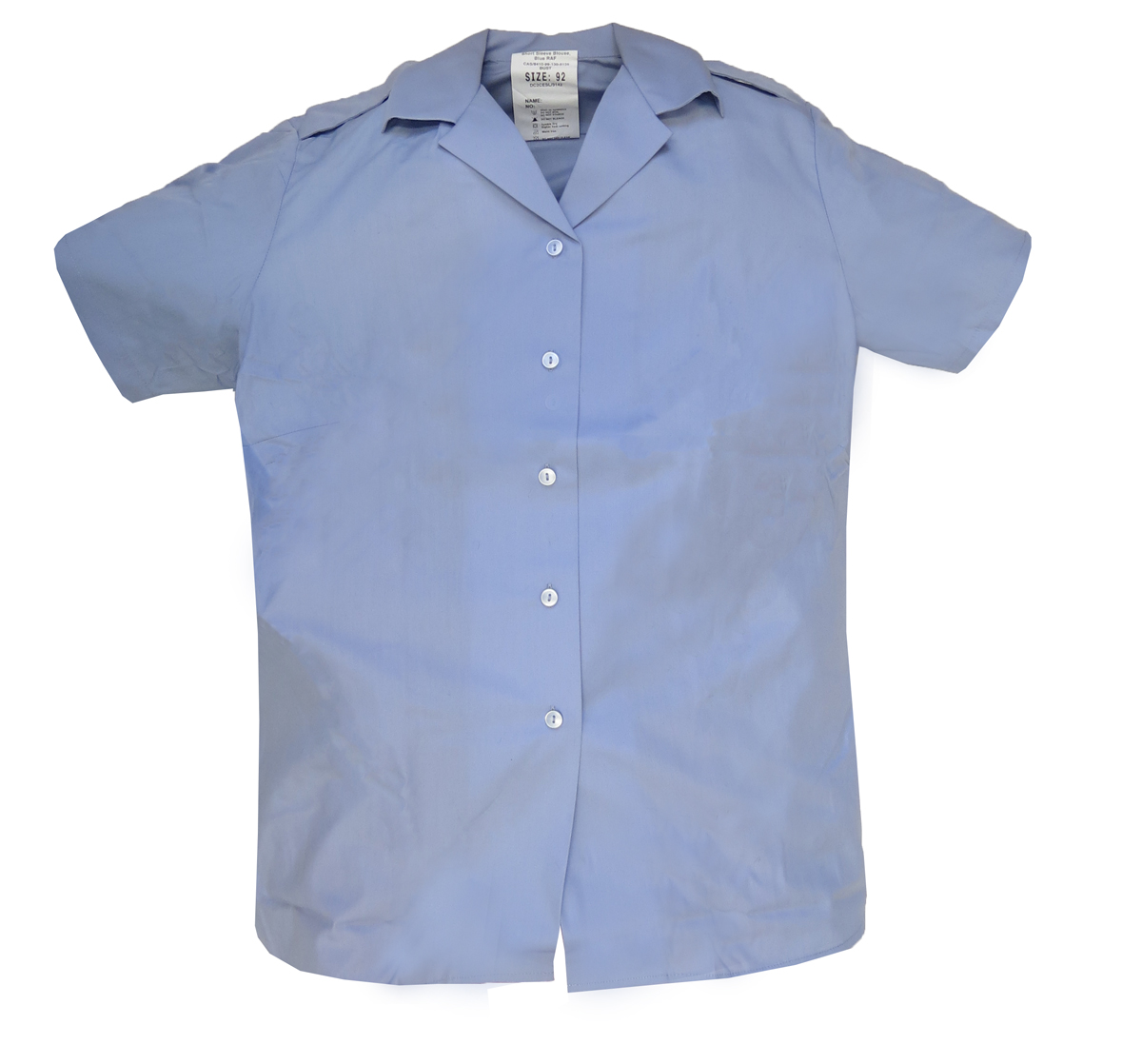 New Womens RAF Short Sleeve Light Blue Shirt