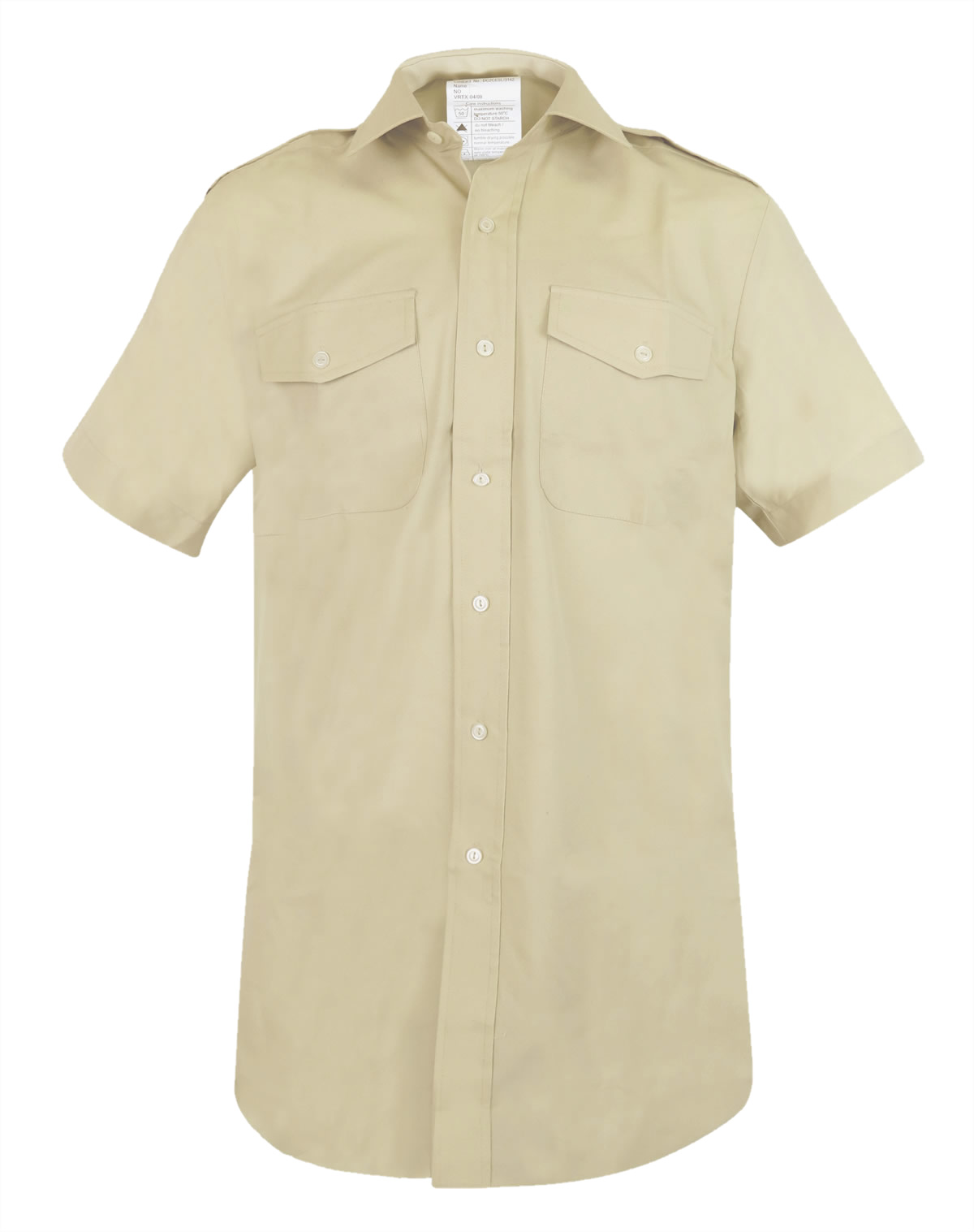 New Mens Short Sleeve Fawn Army Shirt (No.2 FAD) by British Army