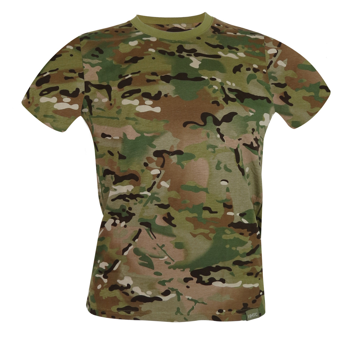 Pro Force Kids MTP Multicam Camo T-Shirt – 100% Cotton, Crew Neck, Loose Fit Army Tee