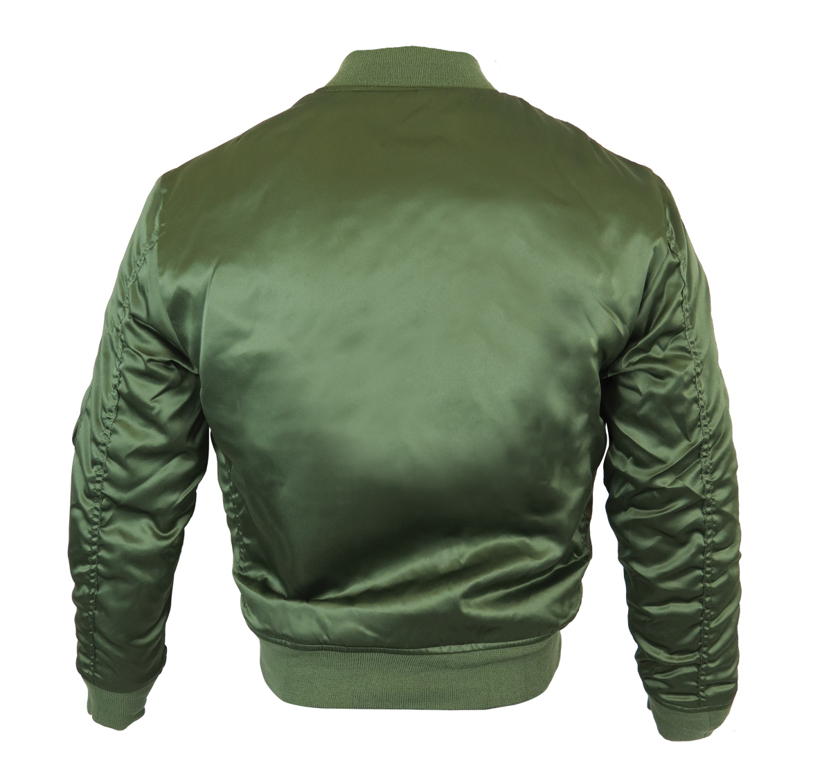 Satin Slim Fit MA1 Bomber Jacket