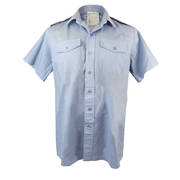 Mens RAF Short Sleeved Light Blue Shirt