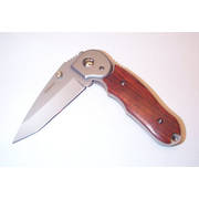 Outback Wooden Handle Lock Knife