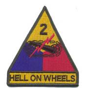 2nd Armoured Division (Hell on Wheels) Badge