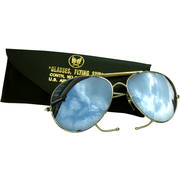 Aviator Style Mirrored Sunglasses