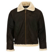 Fur Lined Leather Flying Jacket