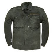 German Camo Shirt Dyed Black