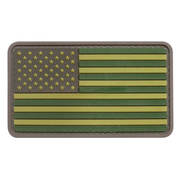 PVC Badge - USA Flag Subdued