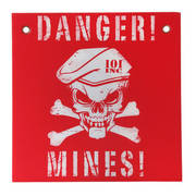 Danger Mines Sign