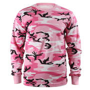 Kids Long Sleeve Pink Camo Shirt