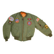 Kids Badged MA1 Flying Jacket