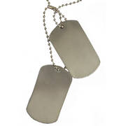 Set of Blank Dog Tags