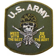 US Army Skull Cloth Badge