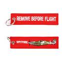 Spitfire Remove Before Flight Key Ring