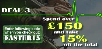Voucher code EASTER15 - 15% off 150