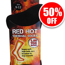 Red Hot Thermal Socks