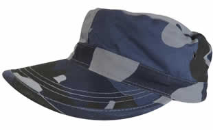 Blue Camo Fatigue Cap