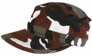 Red Camo Fatigue Cap