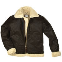 Fur Lined Leather Flying Jacket