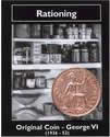 George VI Penny (original) in Rationing info pack