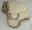 White fur and canvas