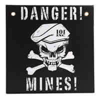 Danger Mines Sign