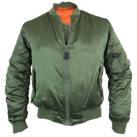 Satin Slim Fit MA1 Bomber Jacket