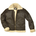 Fur Lined Leather Flying Jacket