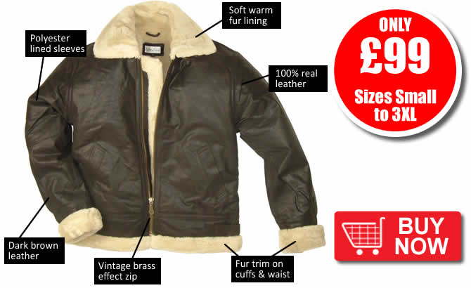 Fur Lined Leather Flying Jackets