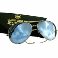 Mirrored Aviator Sunglasses