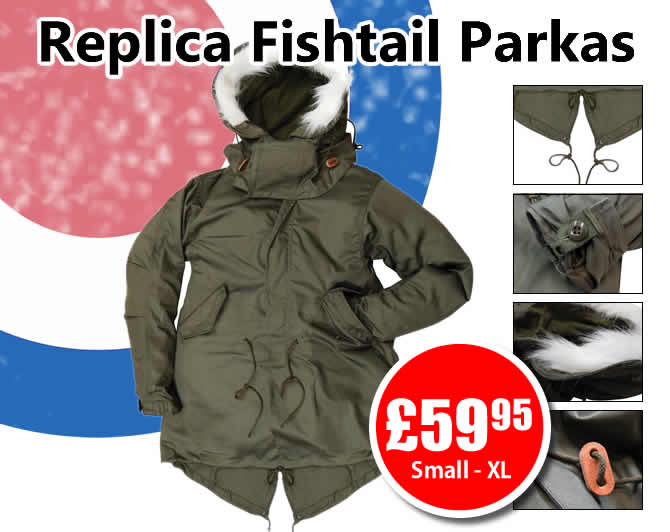 New Replica Fishtail Parkas