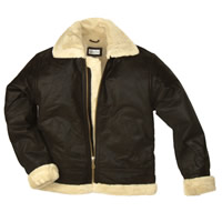 Fur Lined Leather Flying Jacket